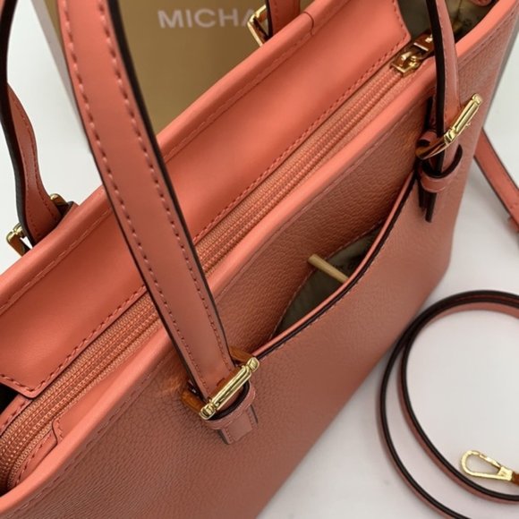 Michael Kors Xs Cryl Conv Tz Tote Sherbert Leather - Picture 15 of 16